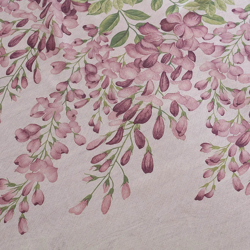 Прозрачная занавеска LISM с цветочным принтом s для гостиной Тюлевая вуаль на окно