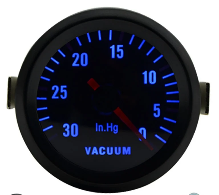 Vacuum 52 мм Boost/вакуум/Температура воды/Температура масла/Масляный Пресс/Напряжение/Тахометр/соотношение топлива воздуха/прибор для измерения температуры выхлопных газов аналоговый синий светодиод+ щупы датчика - Цвет: Vacuum