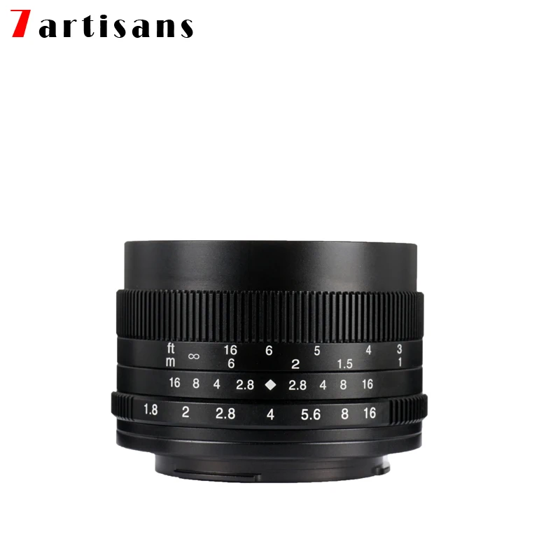 7artisans 50 мм f1.8 объектив с широкой диафрагмой и портрет ручная фокусировка микро