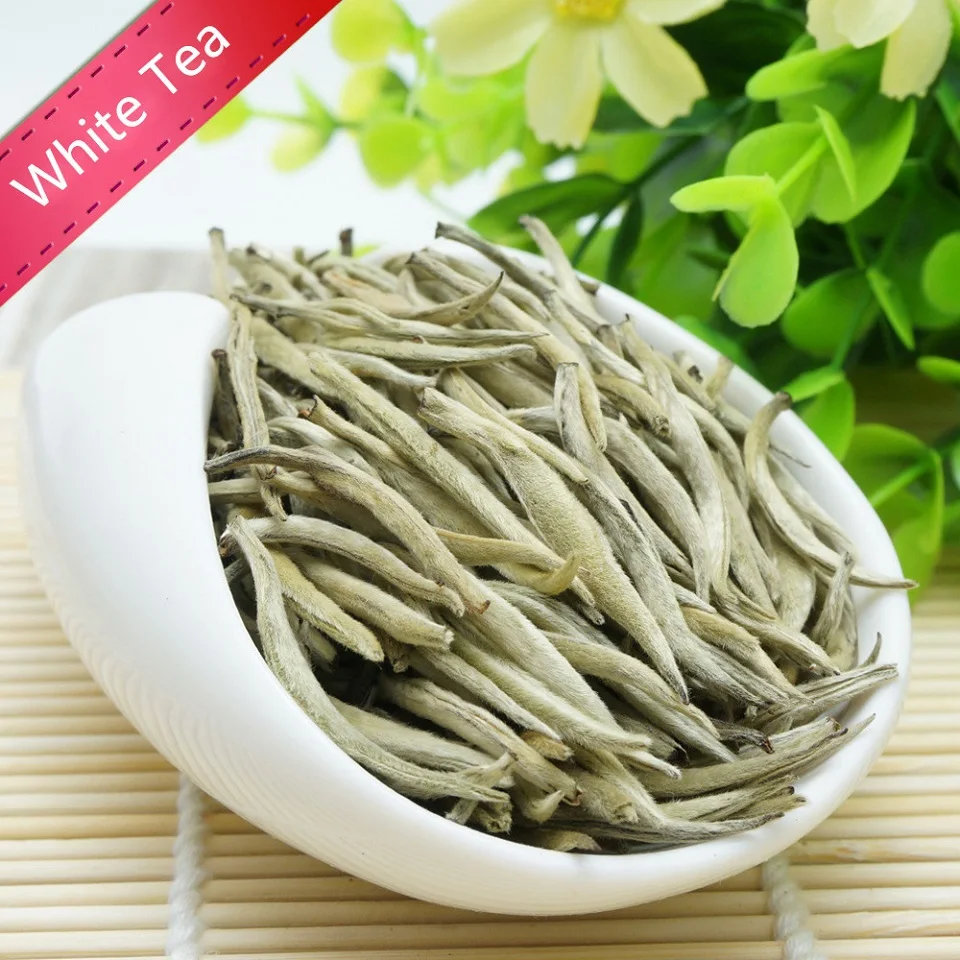 

250 г белый китайский чай Bai Hao Yin Zhen белый чай Серебряный игольчатый чай для веса Свободный чай натуральный органический красивый здоровый ча...