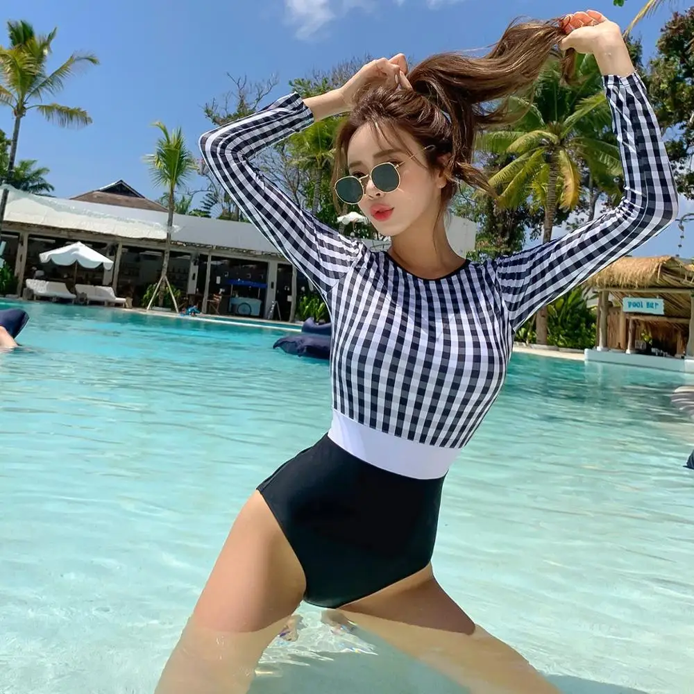 

Korea Style Sexy Off Shoulder One Piece Swimsuit Women Sexy Bandage Bodysuit Monokini High Waist Swimwear Bathing Suit Beachwear