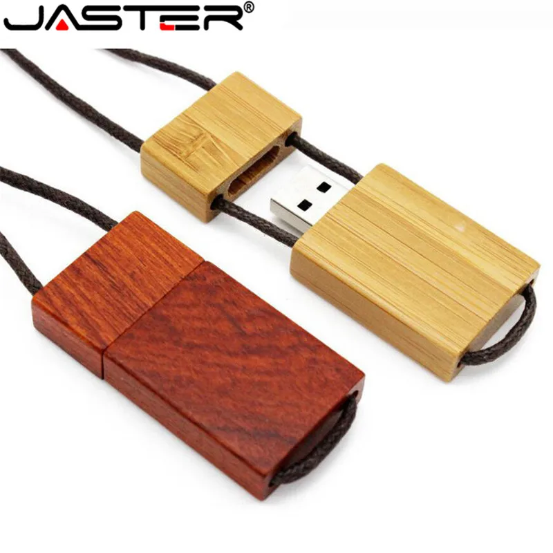 Usb флеш накопитель JASTER деревянный из бамбука 16 ГБ логотип сделай сам|USB