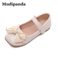 childs girls shoes new spring and summer 2021 single kids soft bottom children shoes baby princess pupil white flat shoes