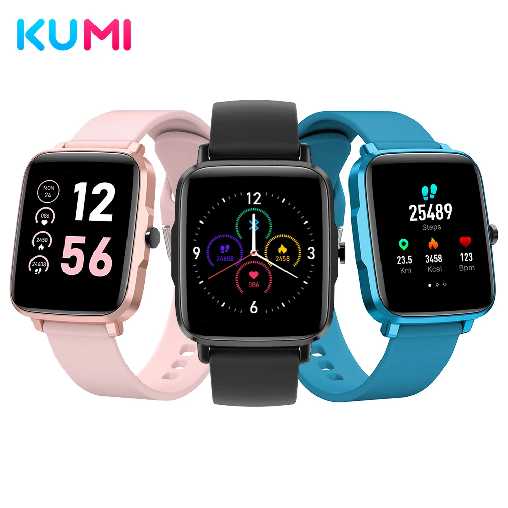 

NEW KUMI KU1S Men Smart Watch Sport Fitness Heart Rate Tracker Blood Pressure Monitor Waterproof Women Smartwatch