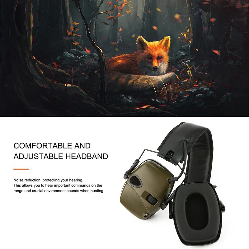 

Professional Ear Protection Earmuffs For Shooting Hunting Sleeping Noise Reduction Hearing Protection Headset Earmuffs Hunting