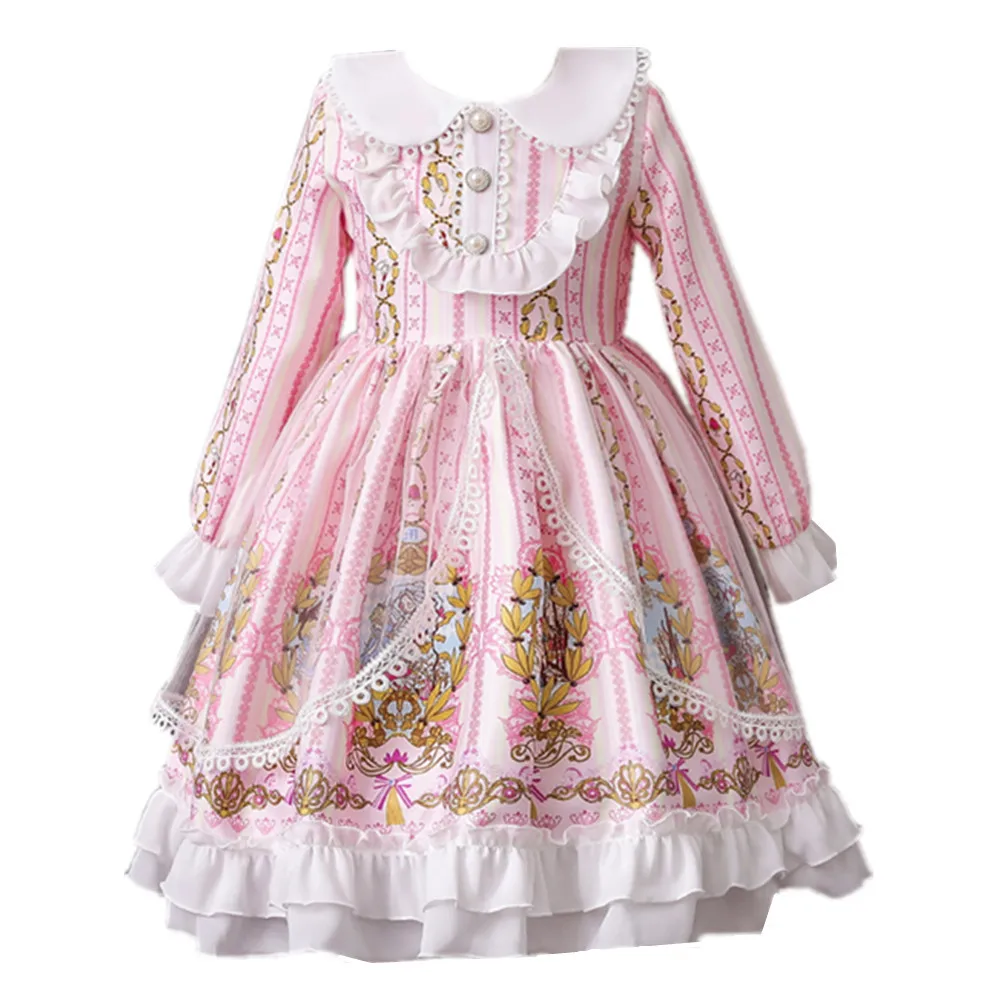 

2021 Girl Skirt Lolita Little Girl Son Yangyang Princess Skirt Sweet New Gala Dress Children's Dress