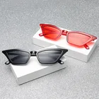 1 @ # солнцезащитные очки, уличные очки, трендовые солнцезащитные очки, модные красочные очки, Винтажные Солнцезащитные очки кошачий глаз, маленькая оправа Uv400