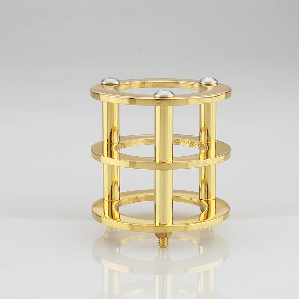 

High Quality Vacuum Tube Guard Protector Cover for 12AX7 12AT7 ECC83 6922 5687 HIFI Vintage Audio AMP DIY Gold&Chrome Plated 1PC