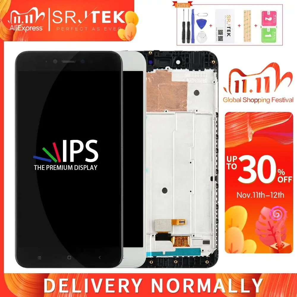 

Дисплей с тачскрином для Xiaomi Redmi Note 5A, 2 ГБ/16 ГБ, с рамкой
