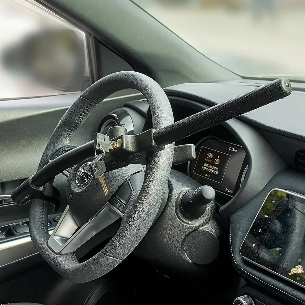 Universal Car Lock Stainless Steel Steering Wheel Locks Anti Theft Security With Keys Anti-Theft Devices | Автомобили и мотоциклы