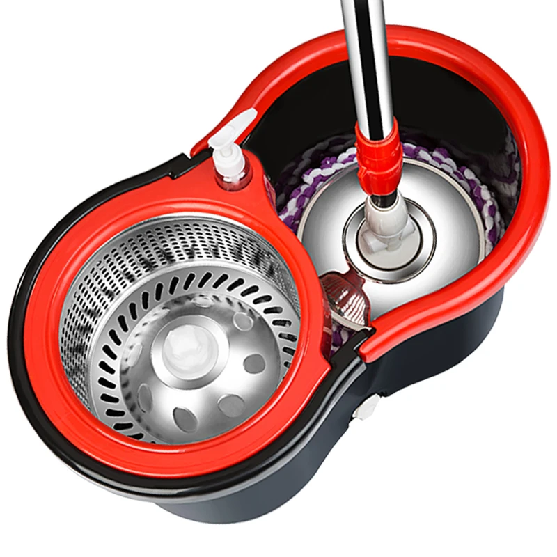 Швабра с вращающимся рычагом универсальная для мытья и дома автоматическая