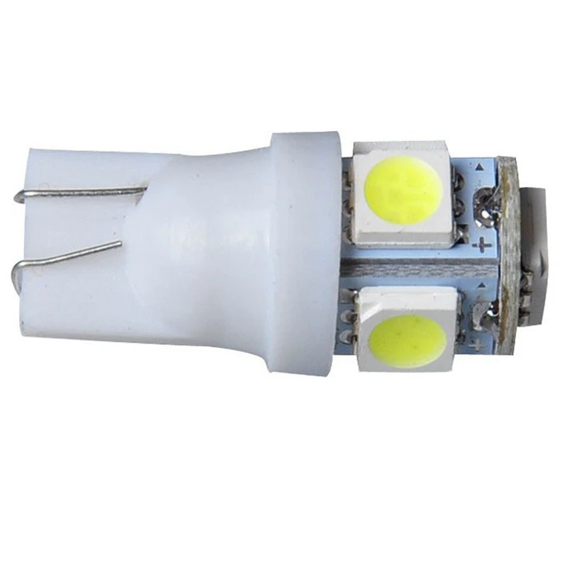 

100PCS T10 White 168 194 501 W5W 5 SMD LED Car Side Wedge Light Lamp Bulb DC 12V