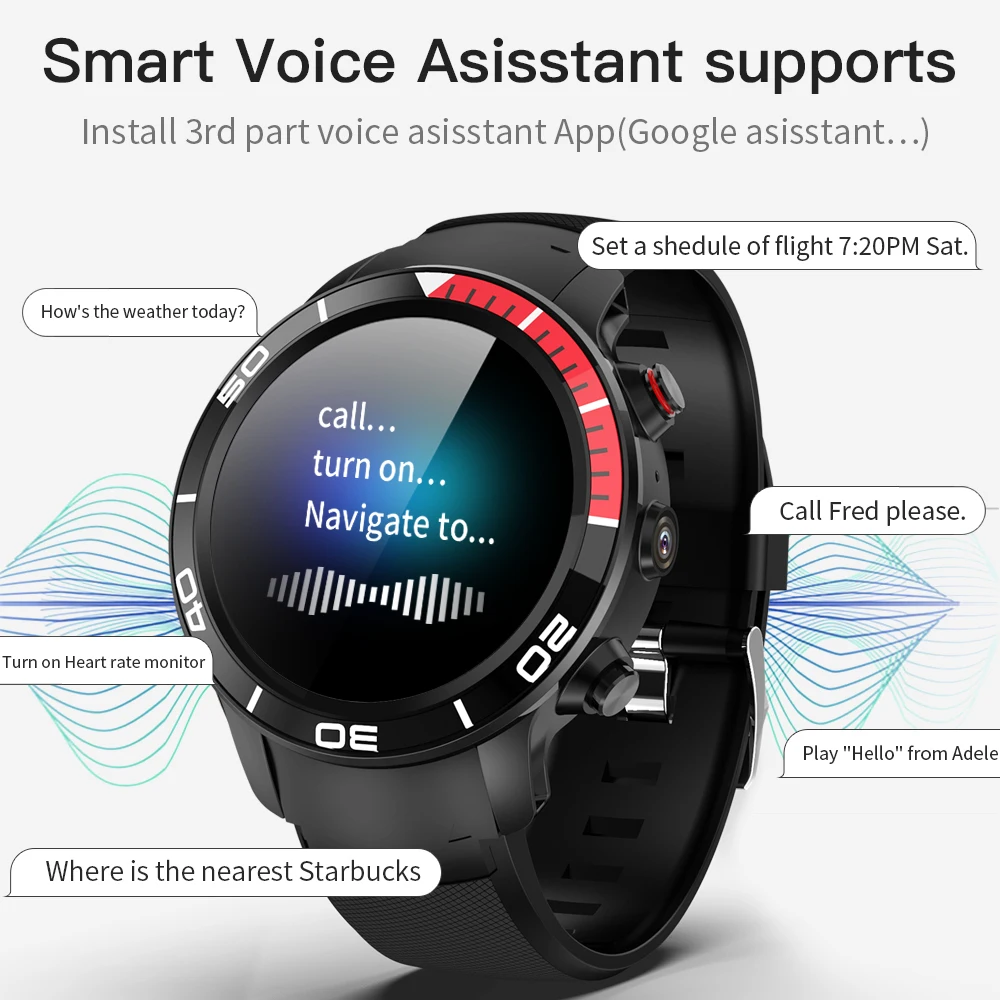 Умные часы с SIM картой 4G GPS Wi Fi водонепроницаемые шагомером Android ios 2019|Смарт-часы| |