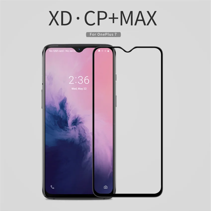 Для Oneplus 7 полное покрытие закаленное стекло для защитная пленка экрана NILLKIN XD CP +