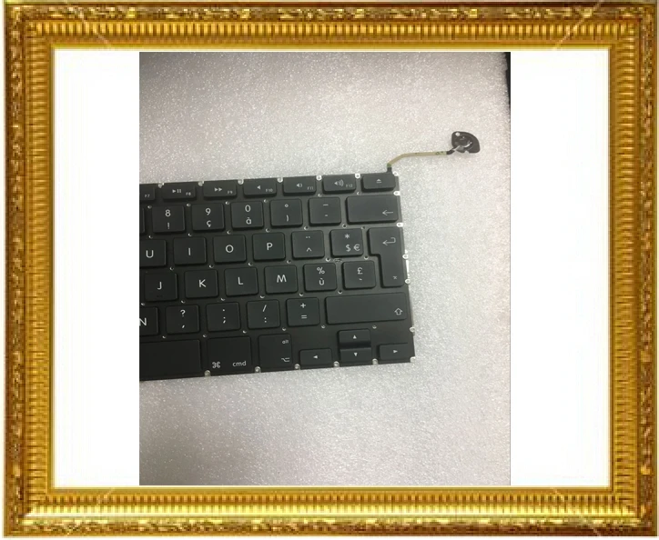 Ноутбук 15 4 дюйма A1286 клавиатура AZERTY для Apple Macbook Pro дюймов Клавиатура Французский