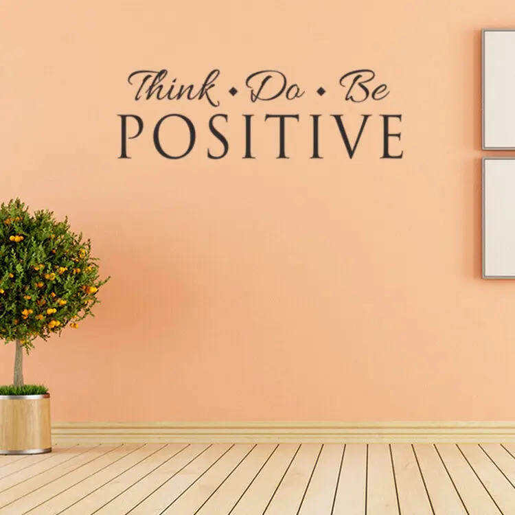 Новое поступление надпись Think Do Be позитивная Наклейка на стену съемные наклейки