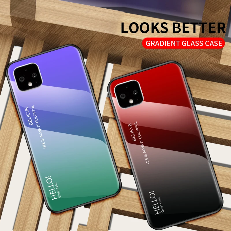 Для Google Pixel 4 Чехол роскошное Мраморное закаленное стекло мягкий ТПУ