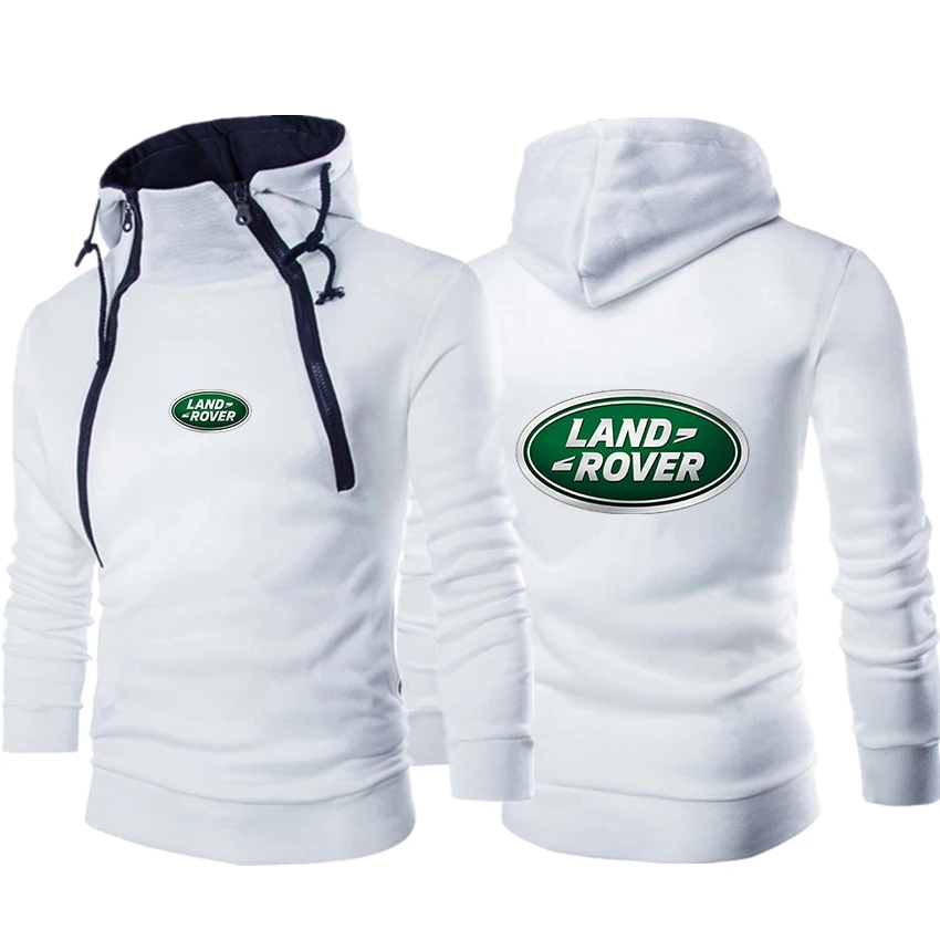

Land RoverStitchingLetterPrint Jacket Hooded Sweatshirt Men's Casual Fashion Double Zipper Men's Sports Jacket Spring and Autumn