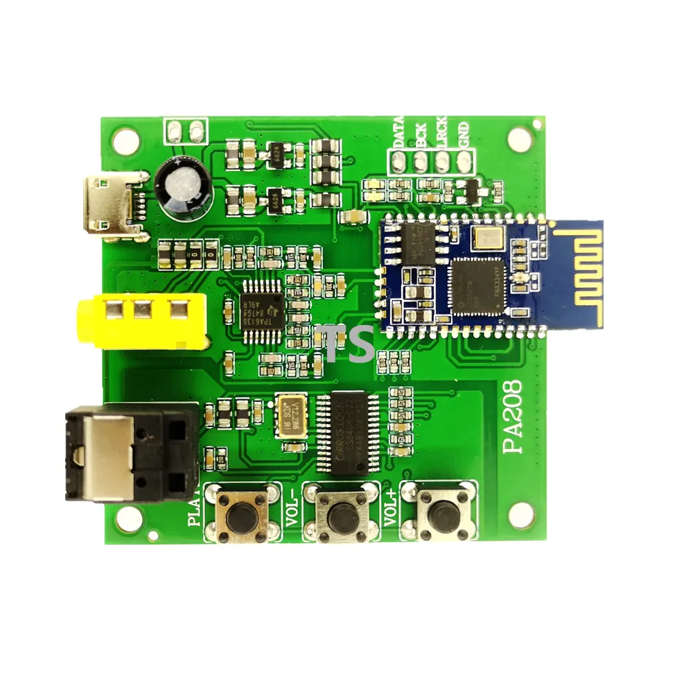 QCC3003 PA208 Bluetooth 5 0 аудио приемник модуль оптоволоконный аналоговый I2S IIS выход
