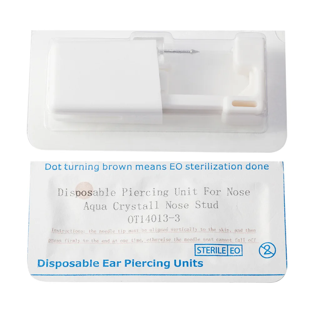 

1PC Disposable Sterile Ear Piercing Unit Cartilage Tragus Helix Piercing Gun NO PAIN Piercer Tool Machine Kit Stud Choose Design