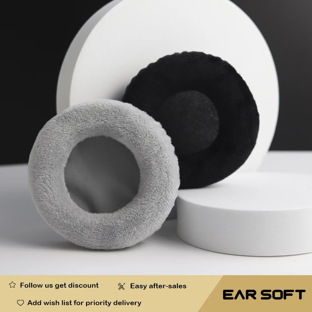 Earsoft Replacement Cushions for Technics RP-F560 Headphones Cushion Velvet Ear Pads Headset Cover Earmuff Sleeve