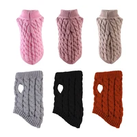 winter warm dog sweater clothing cat turtleneck knitted pet cat puppy clothes costume for small dogs cats chihuahua outfit vest