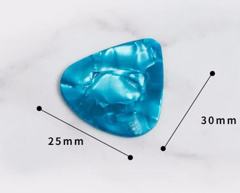 heißer 2019 neue 10 pcs akustische picks plektrum celluloid elektro glatte gitarre pick zubehör 046mm 071mm 096mm zufällige farbe fr