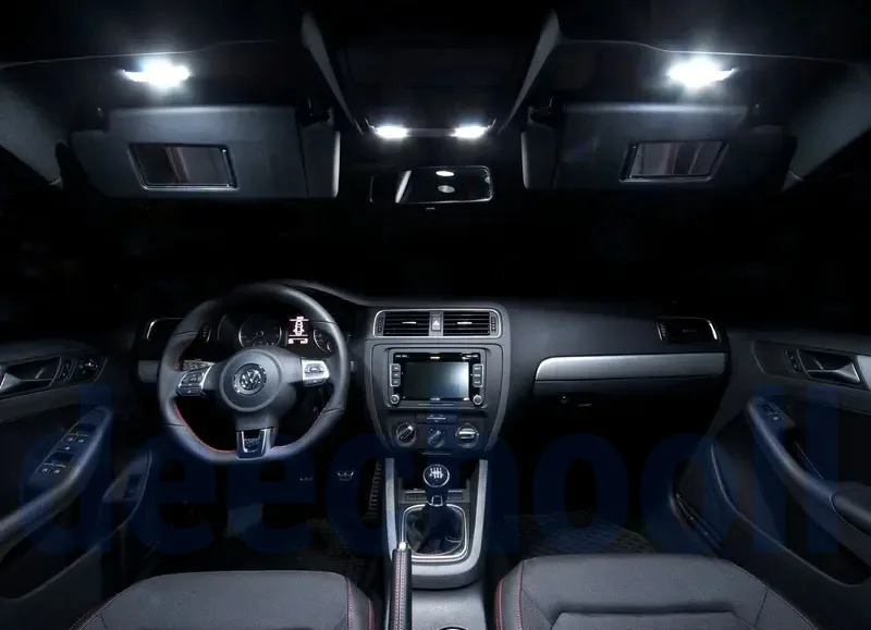 Чисто белая Светодиодный ная лампа без ошибок для салона карты купольсветильник