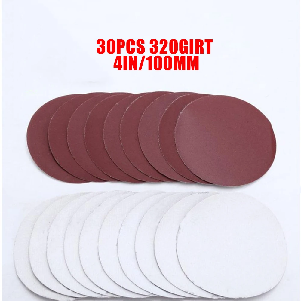 30 шт 4in/100 мм 320 Грит полировка поверхностей дерево пластик алюминий эффективная