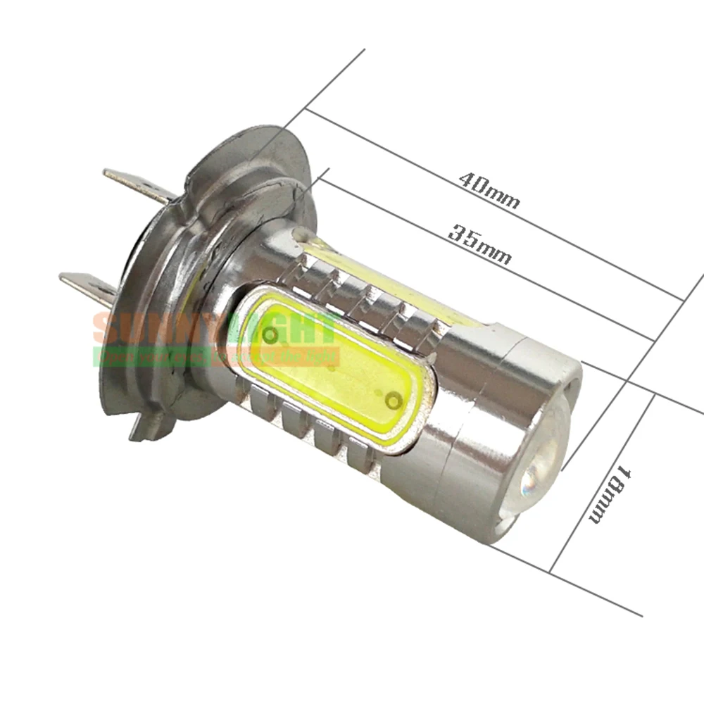 1 шт. Автомобильные светодиодные лампы H7 COB 7 5 Вт 6000 К|car h7|bulb 12vh7 cob |