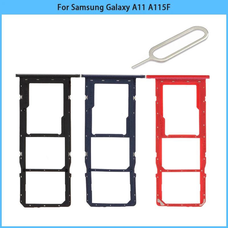 

Новый держатель лотка для Sim-карты A11 для Samsung Galaxy A11 A115F держатель слота для SIM-карты адаптер гнездо запасные части