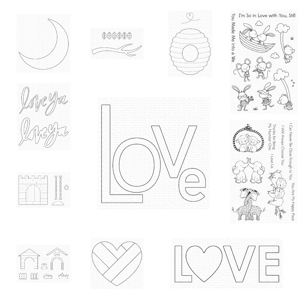 Металлические Вырубные штампы с мотивом My Heart Love Ya тиснение создание бумажных