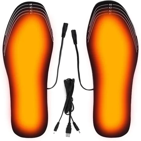 Стельки для обуви с подогревом от USB, электрическая грелка для ног, грелка для ног, коврик, зимние уличные спортивные стельки с подогревом, зимние теплые