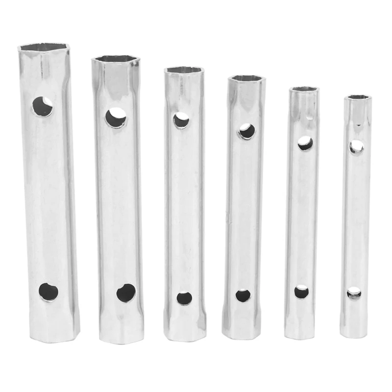 _ 6 шт. 8-19 мм Метрическая трубчатая коробка набор ключей планка Свеча зажигания