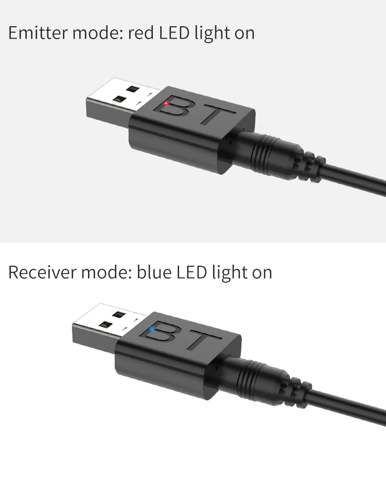 2 в 1 беспроводной Bluetooth 5,0 приемник адаптер USB Bluetooth передатчик стерео аудио наушники адаптер для ТВ динамик автомобильный комплект