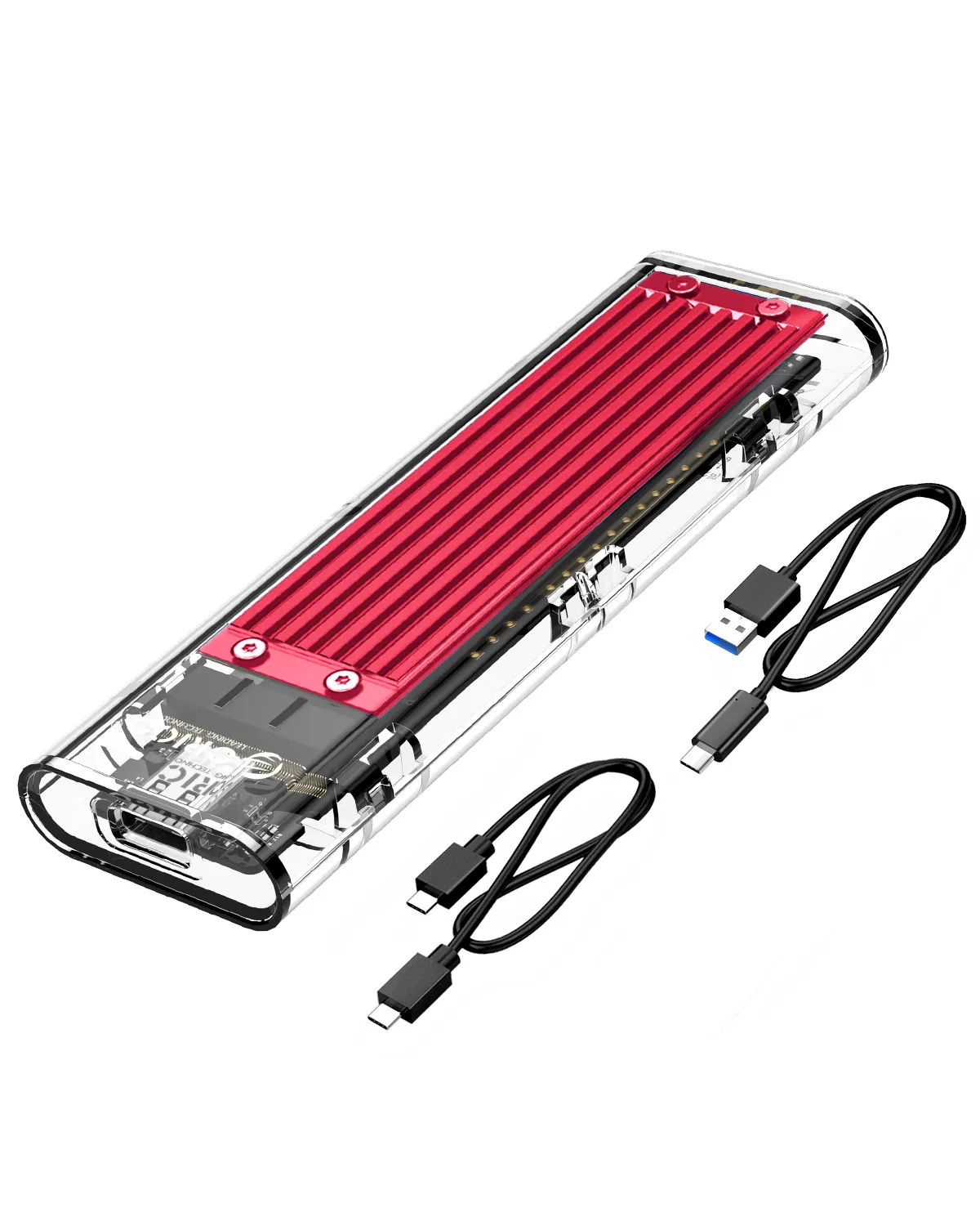 Чехол ORICO M.2 SSD для NVME PCIE NGFF SATA M/B Ключ SSD диск NVME SSD корпус M.2 для USB C прозрачный жесткий диск 10 Гбит/с