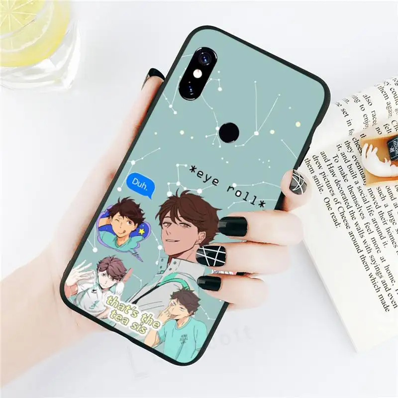 

Krajews Oikawa Tooru Haikyuu Anime Phone Case For Xiaomi Redmi note 7 8 9 t k30 max3 9 s 10 pro lite