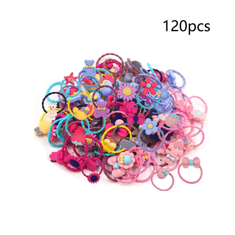 Детские резинки для волос эластичные разных цветов мягкие хвостика бантики