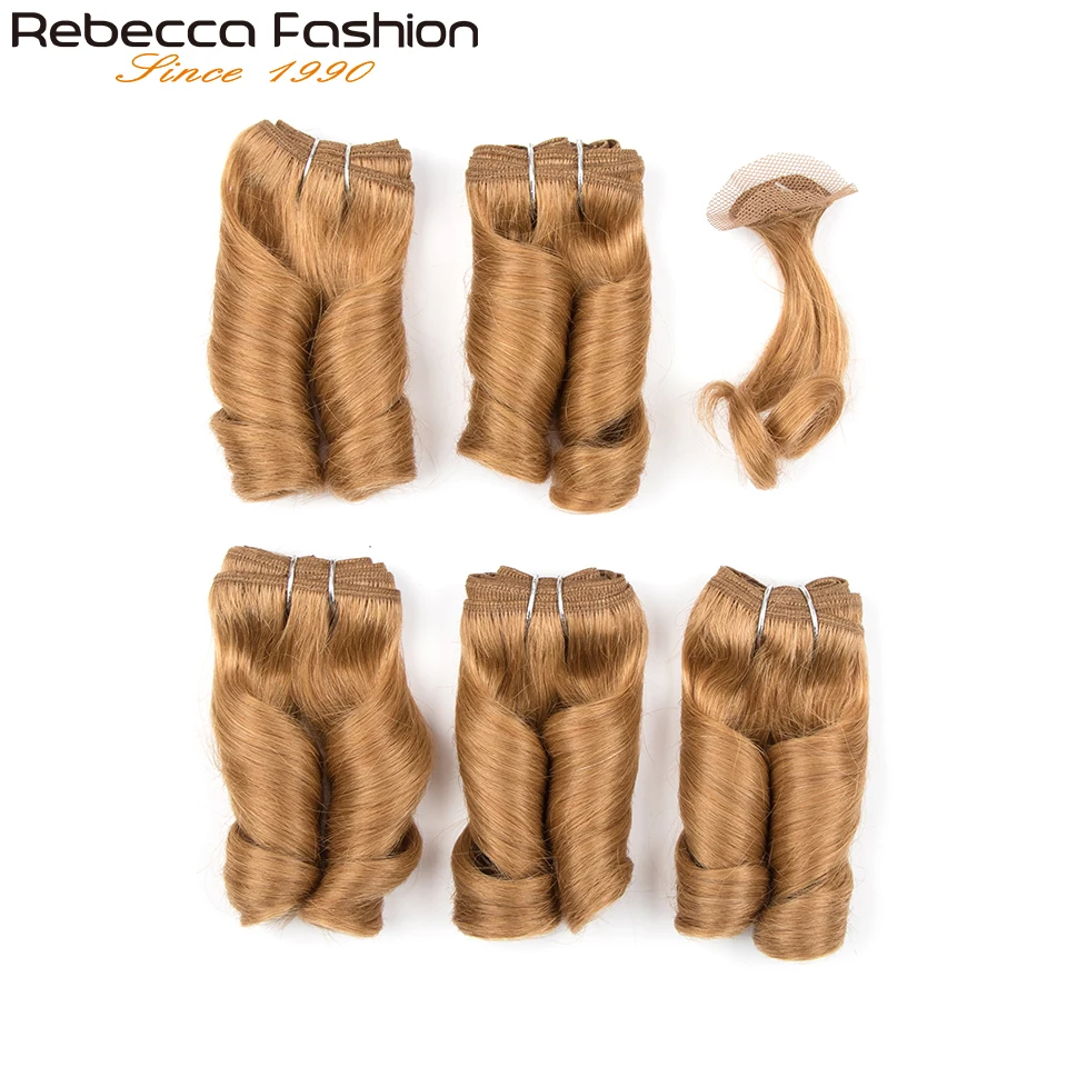 Ребекка палец завитые вьющиеся пряди застежкой двойной углубление Реми