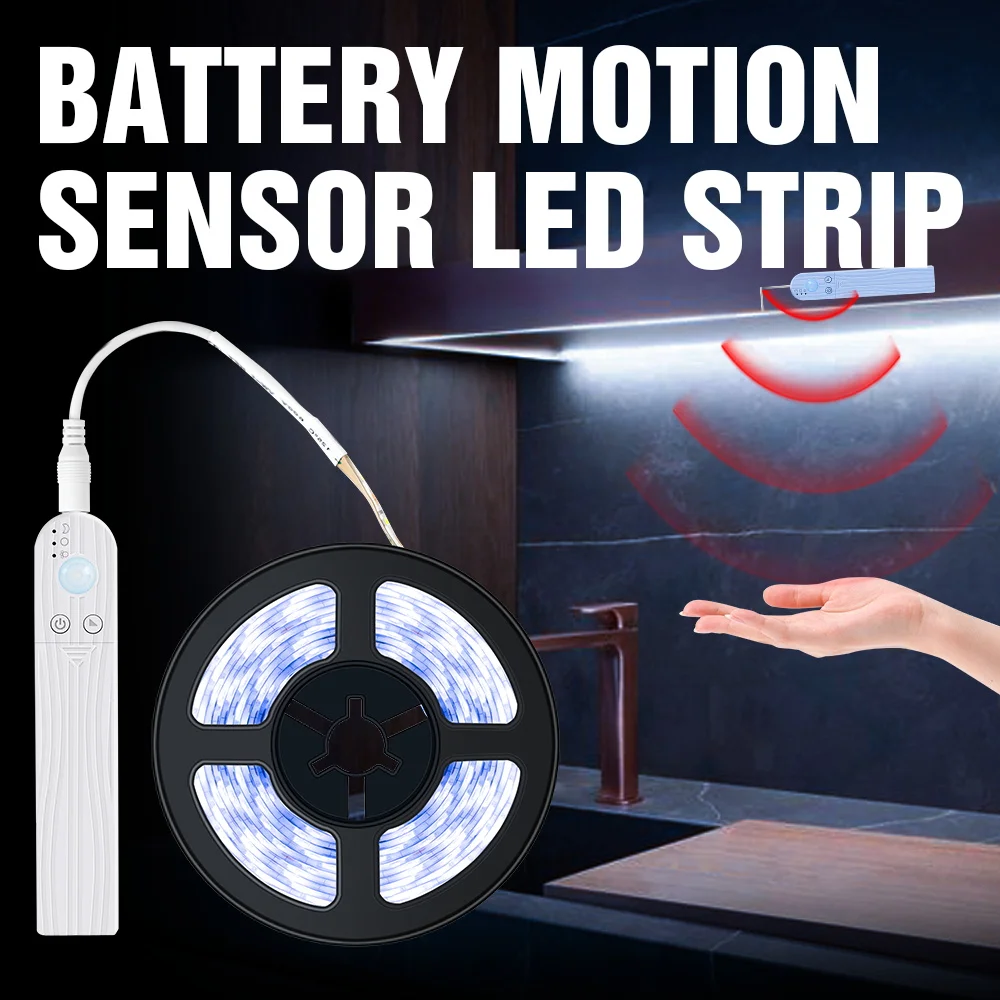 5M Luces с питанием от USB лампа светодиодная подсветка под шкаф 5V Беспроводной PIR