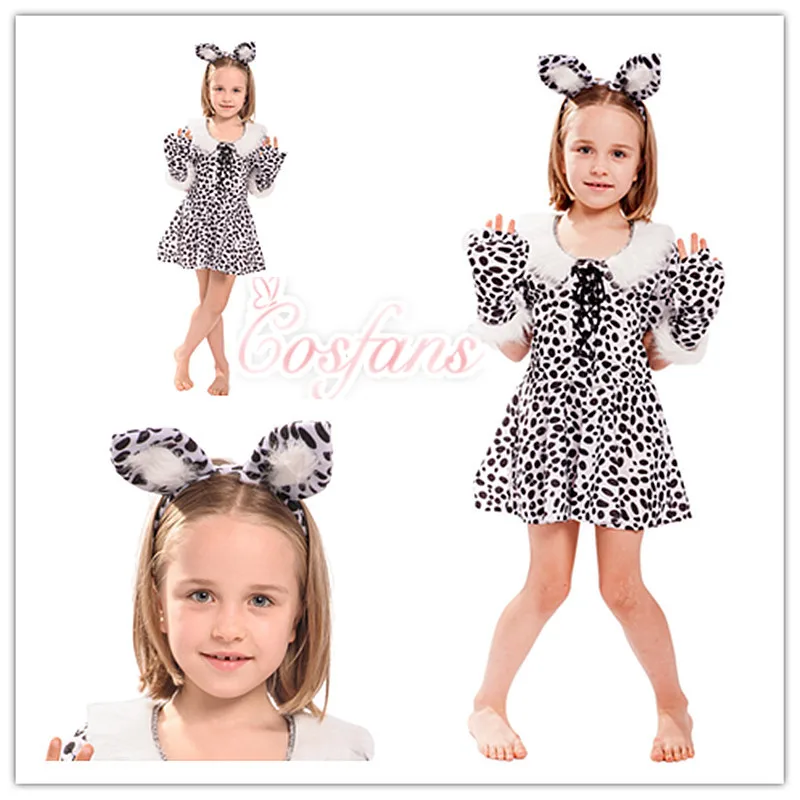 Маскарадное платье для девочек с тигром и леопардовым принтом костюм на Хэллоуин