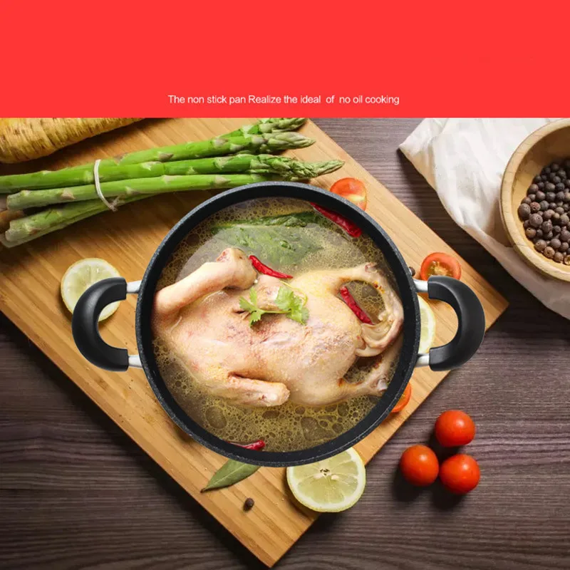 Новая обувь на плоской подошве с антипригарным покрытием бинауральные кастрюля