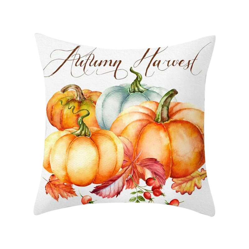 

Happy Halloween Thanksgiving Day Pumpkin Throw Pillow Case Pillow Cover Cushion Home Decor Car Sofa Throw Pillows Pillowcase