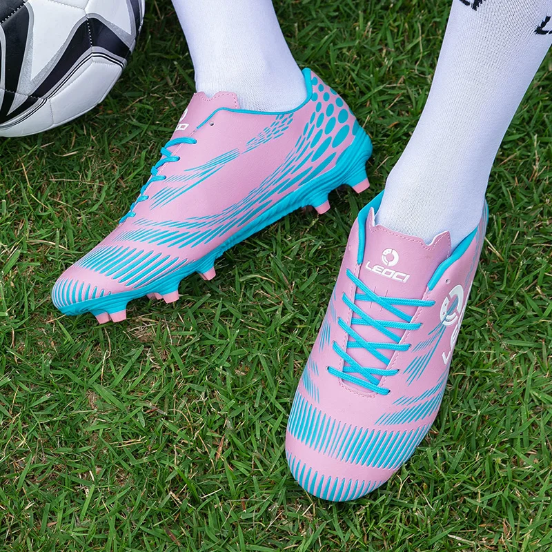 Профессиональные футбольные бутсы унисекс Длинные шипы tf-ботильоны для улицы