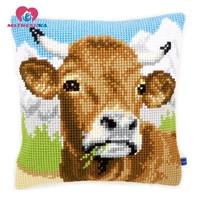 horse cross stitch pillow latch hook rug kitsembroidery carpet hook needlework button package crafts do it yourself home decor