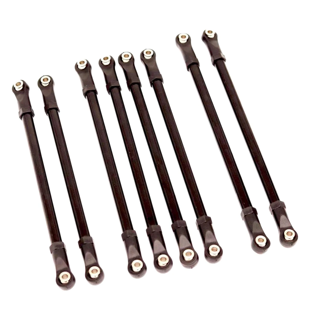 

8x 1/10 Car Front Rear Linking Rods Vehicle Replace for SCX10 90047 DIY