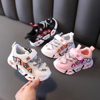 2021 classic cartoon baby casual shoes 5 stars excellent boys girls sneakers hookloop infant tennis lovely toddlers