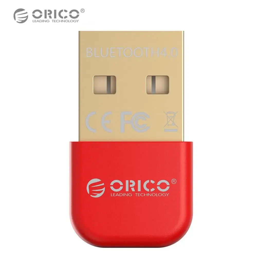 Красный ORICO соединение через usb и беспроводное, через Bluetooth 4,0 адаптер заглушка передатчика музыкальный звуковой приемник для ПК Windows - Цвет: Красный