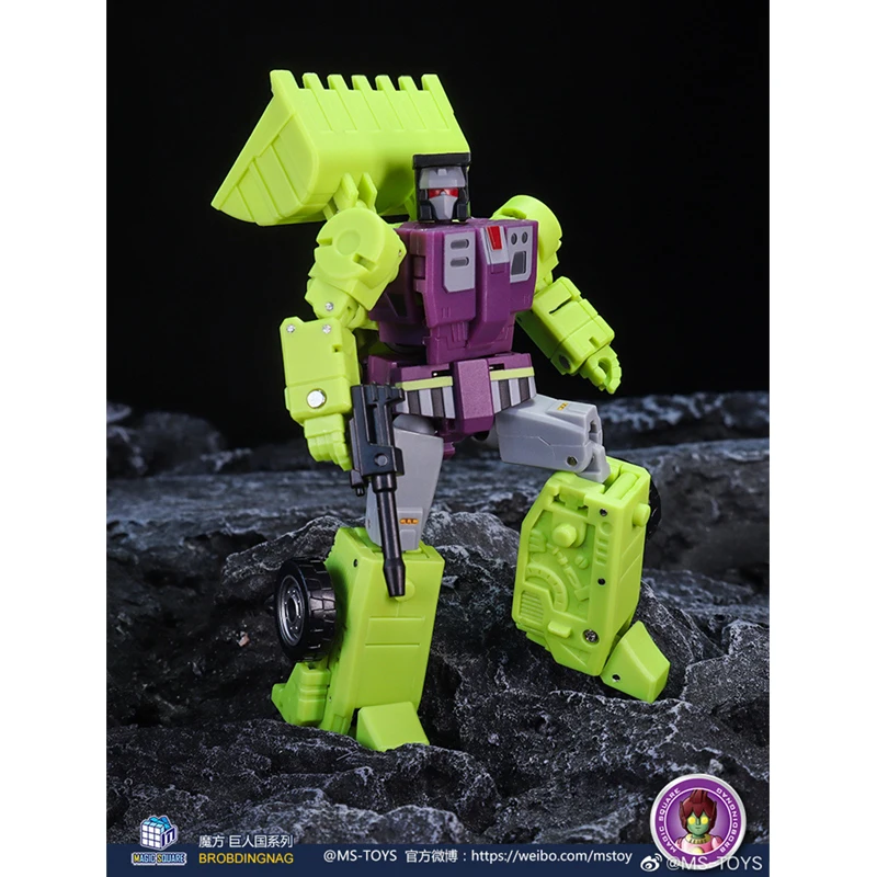 Figura de acci&oacute;n de Transformers cuadrados m&aacute;gicos, juguetes de Robot Ko, MS-B37, pala, maestro MS-B38, Robot Guerrero-2