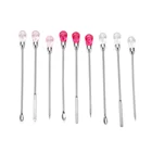 3 шт.компл. Мадлер Poke иглы инструмент-ложка набор для бусины профессиональные силиконовые УФ-форма для литья под давлением эпоксидные украшения делая инструменты для ногтей